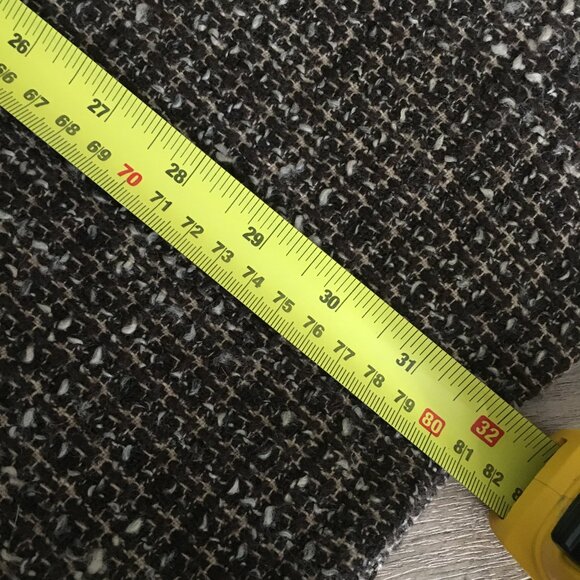 7 For All Mankind Long Tweed Wool Blend Double Breasted High Collar Coat - Picture 16 of 16